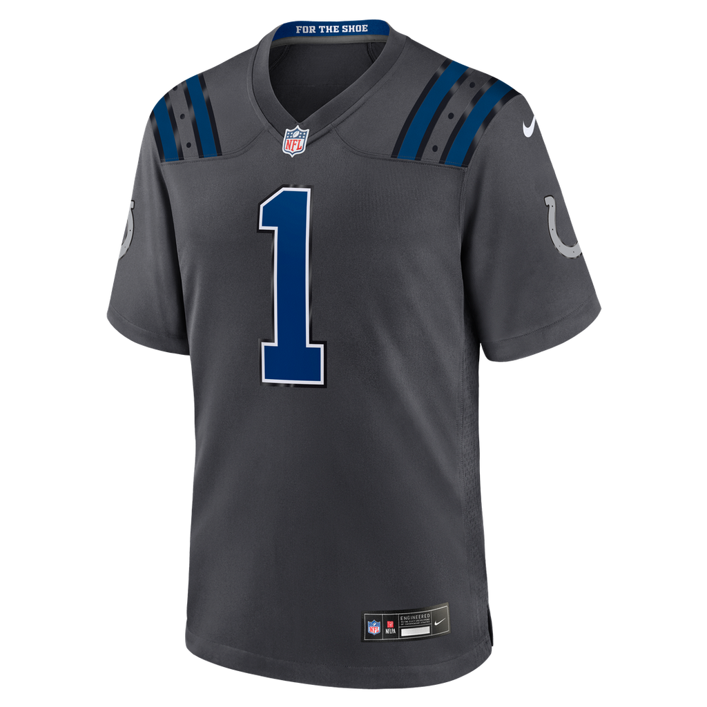 Indianapolis Colts Ahmad Sauce Gardner Anthracite 2026 Rivalries Collection Game Jersey