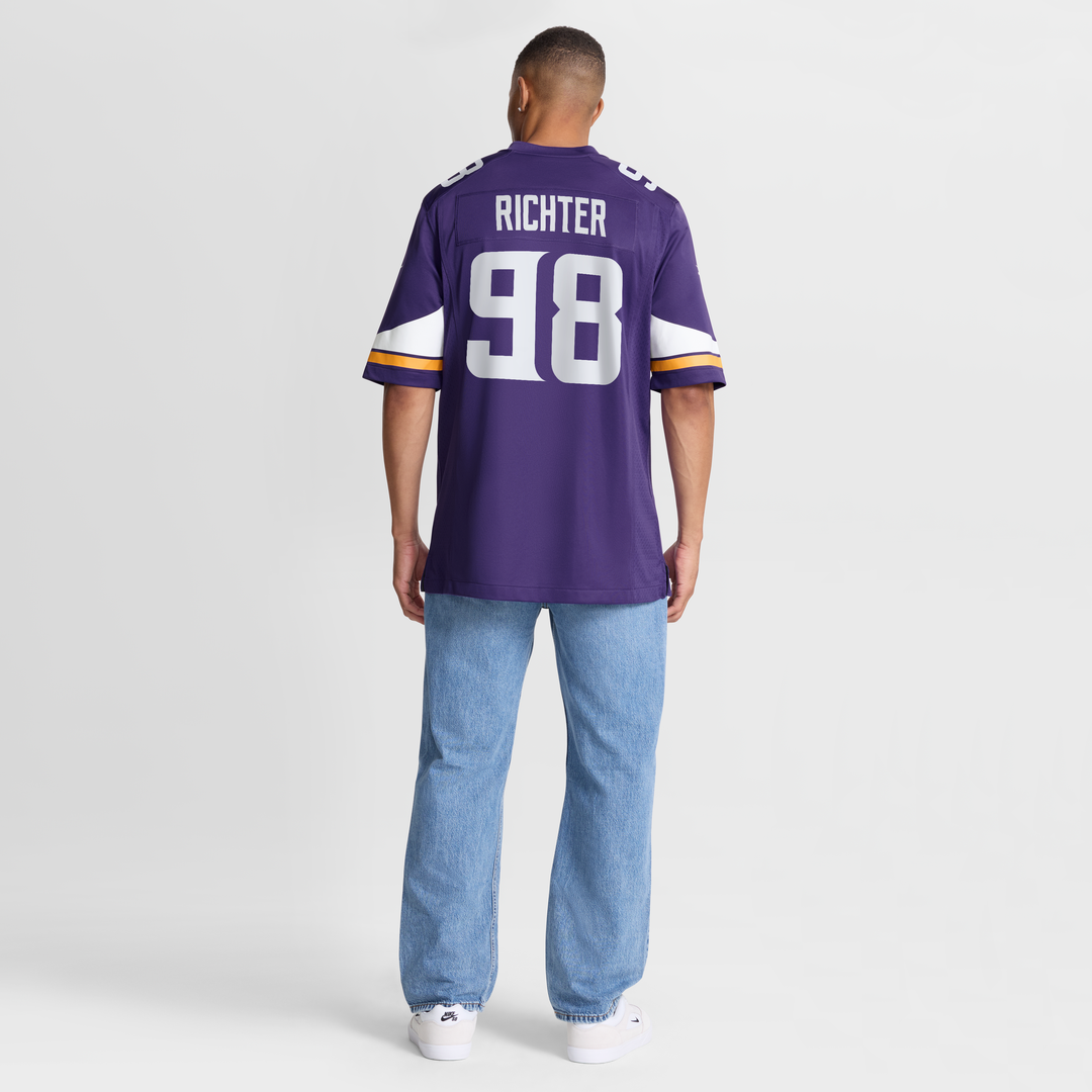 Minnesota Vikings Bo Richter Purple Team Game Jersey