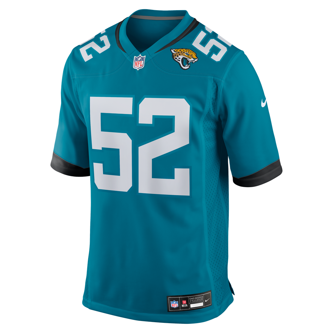 Jacksonville Jaguars DaVon Hamilton Teal Game Jersey