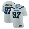 Detroit Lions Aidan Hutchinson Silver 2026 Rivalries Collection Game Jersey