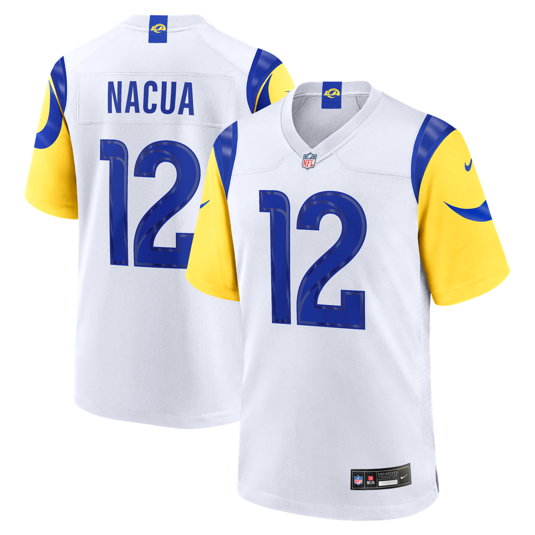 Los Angeles Rams Puka Nacua White White Game Player Jersey