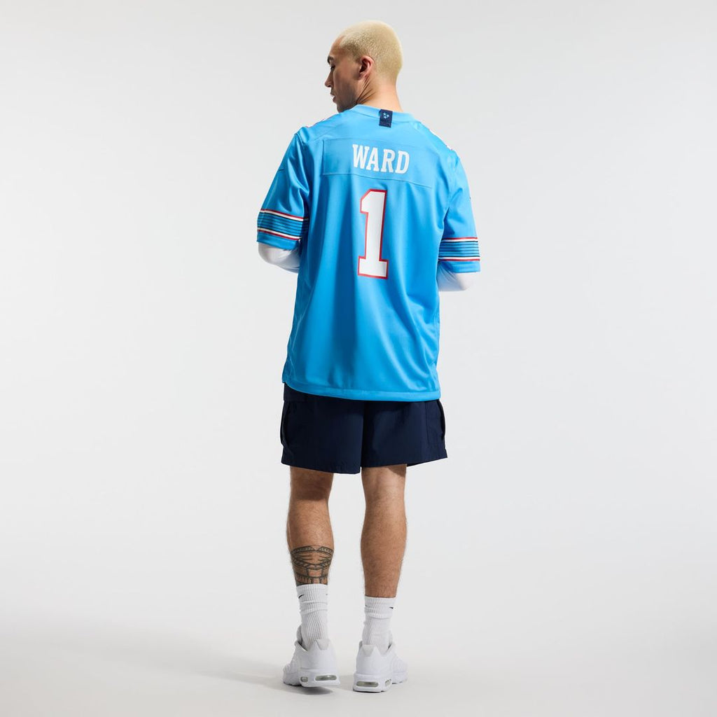Tennessee Titans Cameron Ward Light Blue Game Jersey