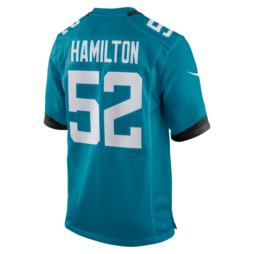 Jacksonville Jaguars DaVon Hamilton Teal Game Jersey