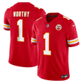 Kansas City Chiefs Xavier Worthy Red Team Vapor F.U.S.E. Stitched Limited Jersey