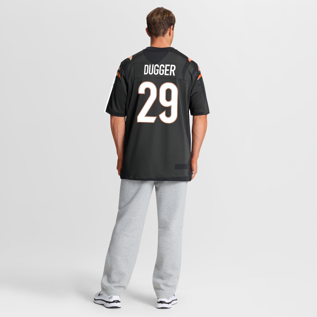 Cincinnati Bengals Kyle Dugger Black Team Game Jersey