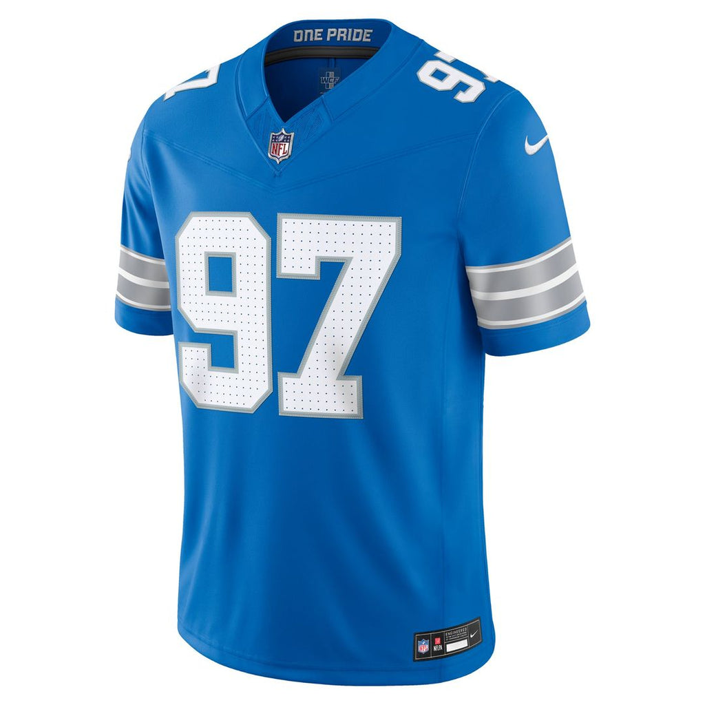 Detroit Lions Aidan Hutchinson White Vapor F.U.S.E. Stitched Limited Jersey
