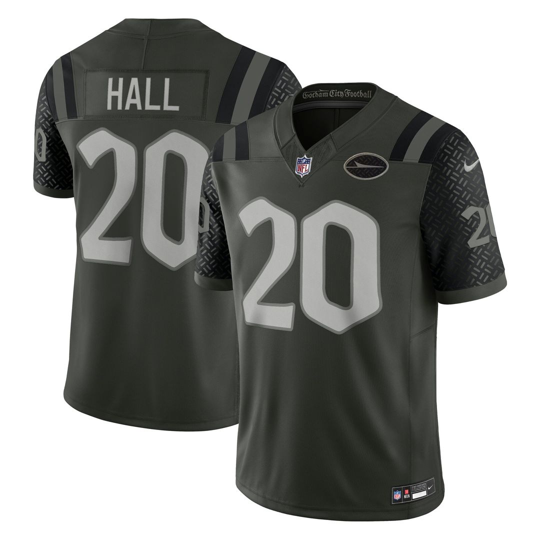New York Jets Breece Hall Green Rivalries Collection Stitched Limited Jersey