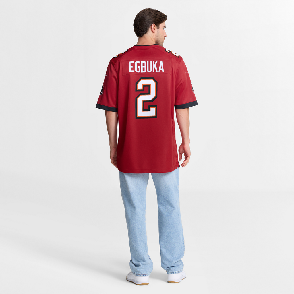 Tampa Bay Buccaneers Emeka Egbuka Red Team Game Jersey