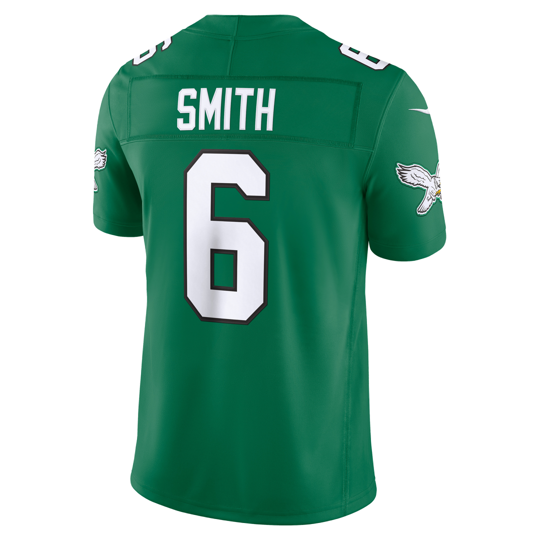 Philadelphia Eagles DeVonta Smith Kelly Green Alternate Vapor F.U.S.E. Stitched Limited Jersey