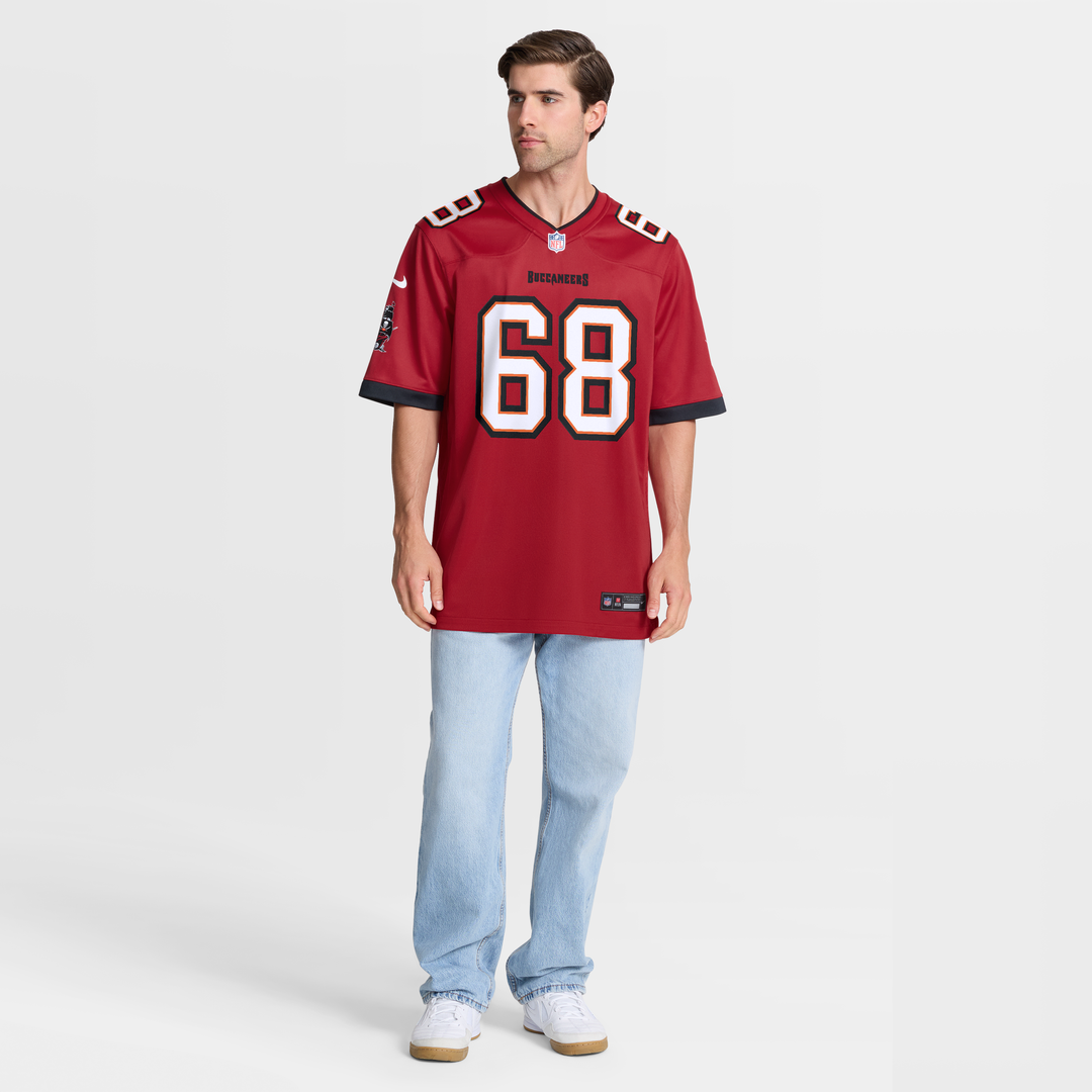 Tampa Bay Buccaneers Ben Bredeson Red Game Jersey