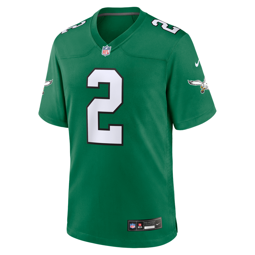 Philadelphia Eagles Tariq Woolen Midnight Green Team Game Jersey
