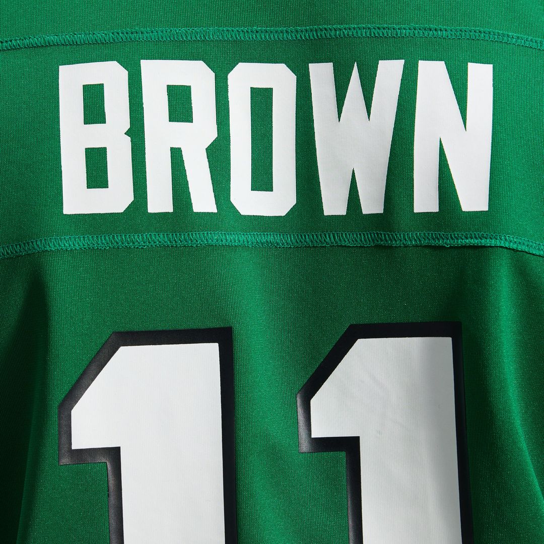 Philadelphia Eagles A.J. Brown Midnight Green Team Game Jersey