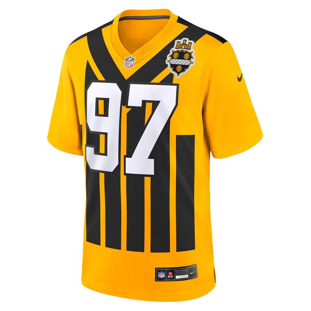 Pittsburgh Steelers Cameron Heyward Gold Alternate 1933 Throwback Game Jersey
