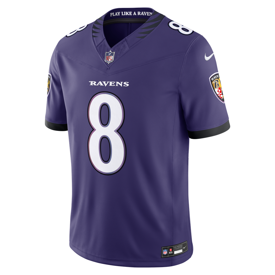 Baltimore Ravens Lamar Jackson Purple Team Vapor F.U.S.E. Stitched Limited Jersey