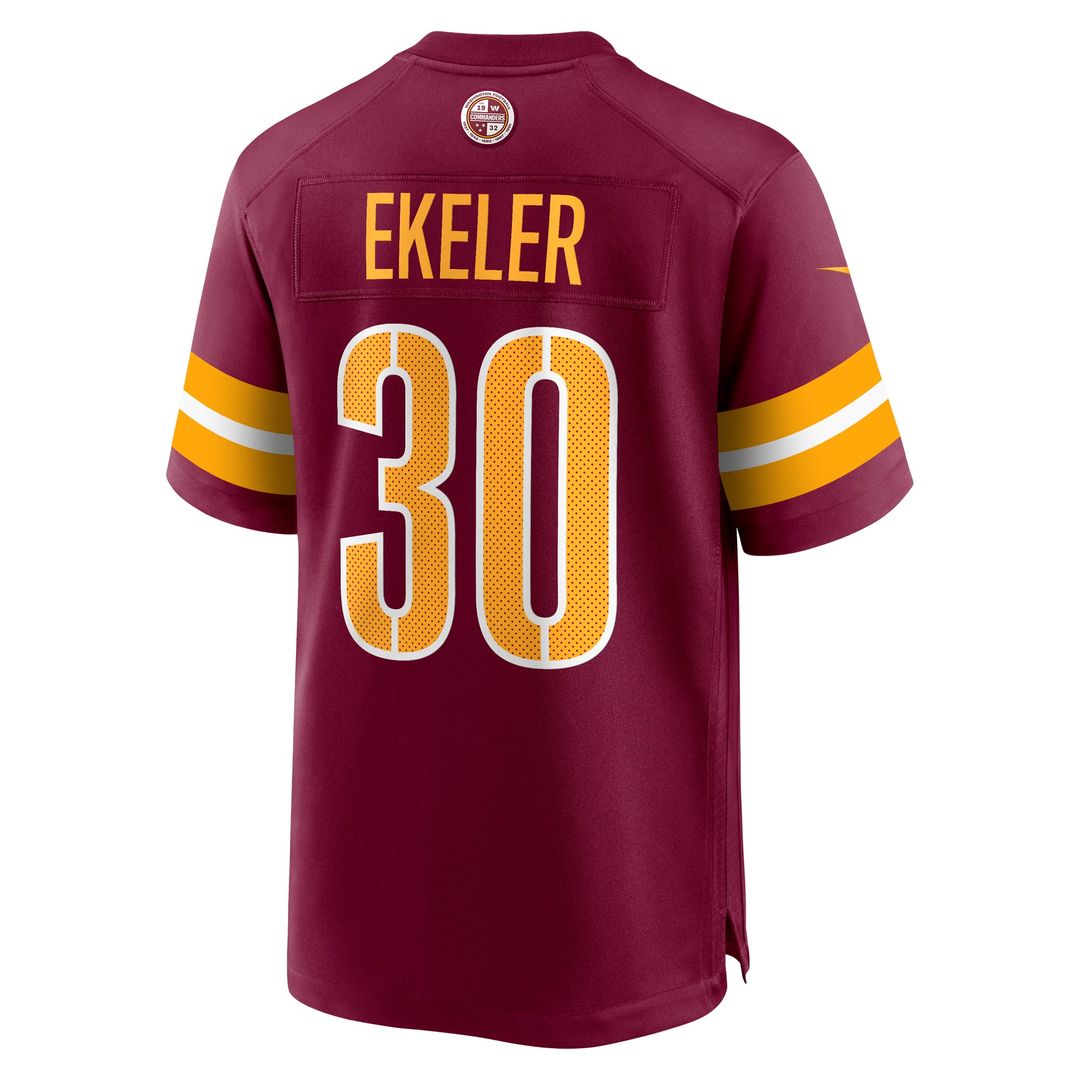 Washington Commanders Austin Ekeler White Game Super Bowl Era Jersey