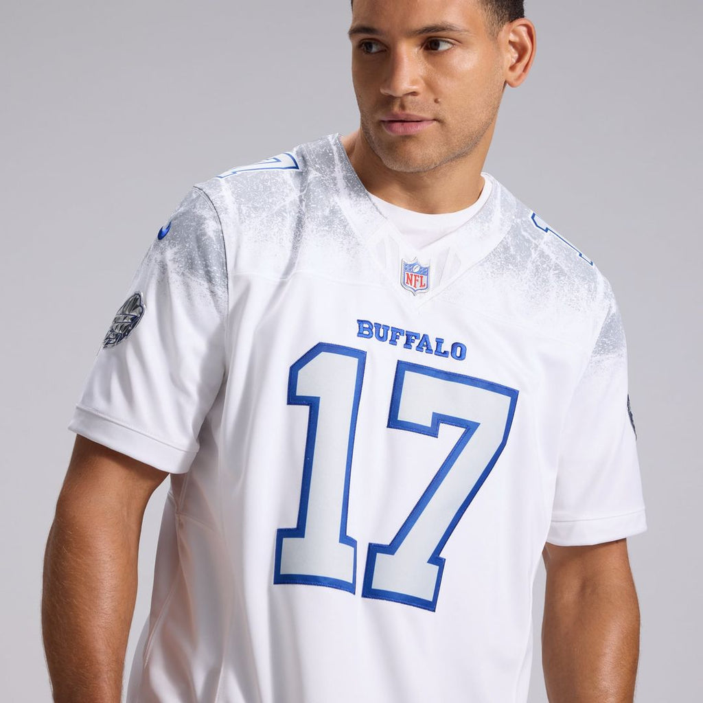 Buffalo Bills Josh Allen White Rivalries Collection Stitched Limited Jersey