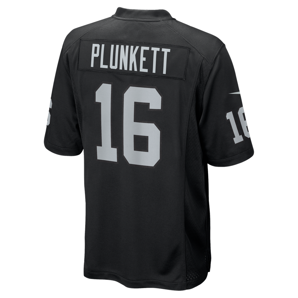 Las Vegas Raiders Jim Plunkett Black Game Retired Player Jersey