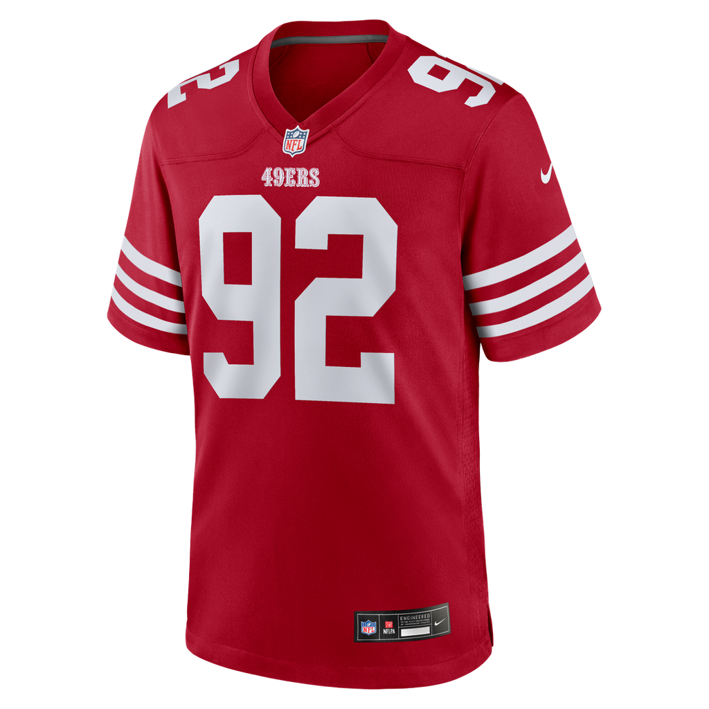 San Francisco 49ers Osa Odighizuwa Scarlet Team Game Jersey