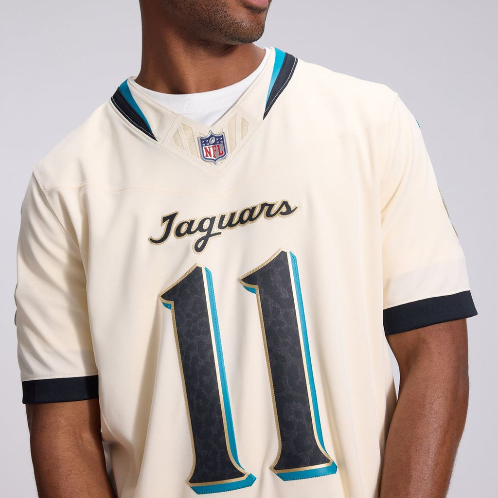 Jacksonville Jaguars Parker Washington Natural 2026 Rivalries Collection Stitched Limited Jersey