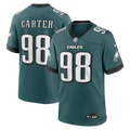 Philadelphia Eagles Jalen Carter Midnight Green Team Game Jersey