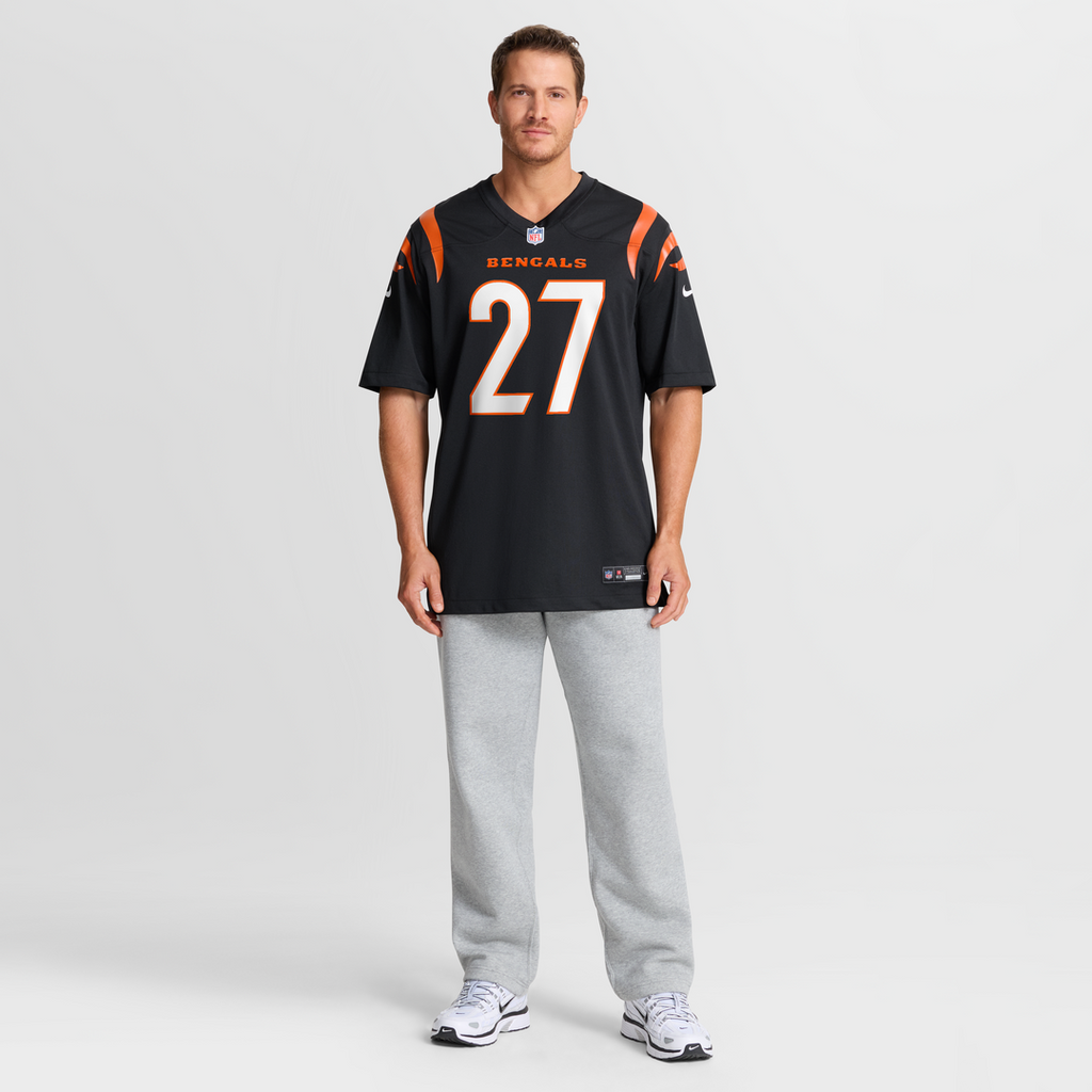 Cincinnati Bengals Jordan Battle Black Team Game Jersey