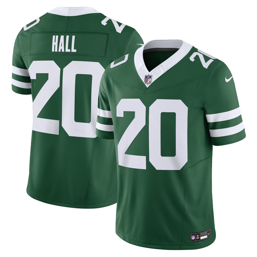 New York Jets Breece Hall Legacy White Vapor F.U.S.E. Limited Jersey