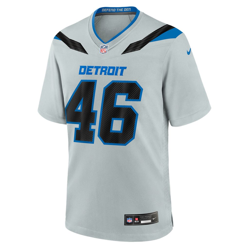 Detroit Lions Jack Campbell Silver 2026 Rivalries Collection Game Jersey