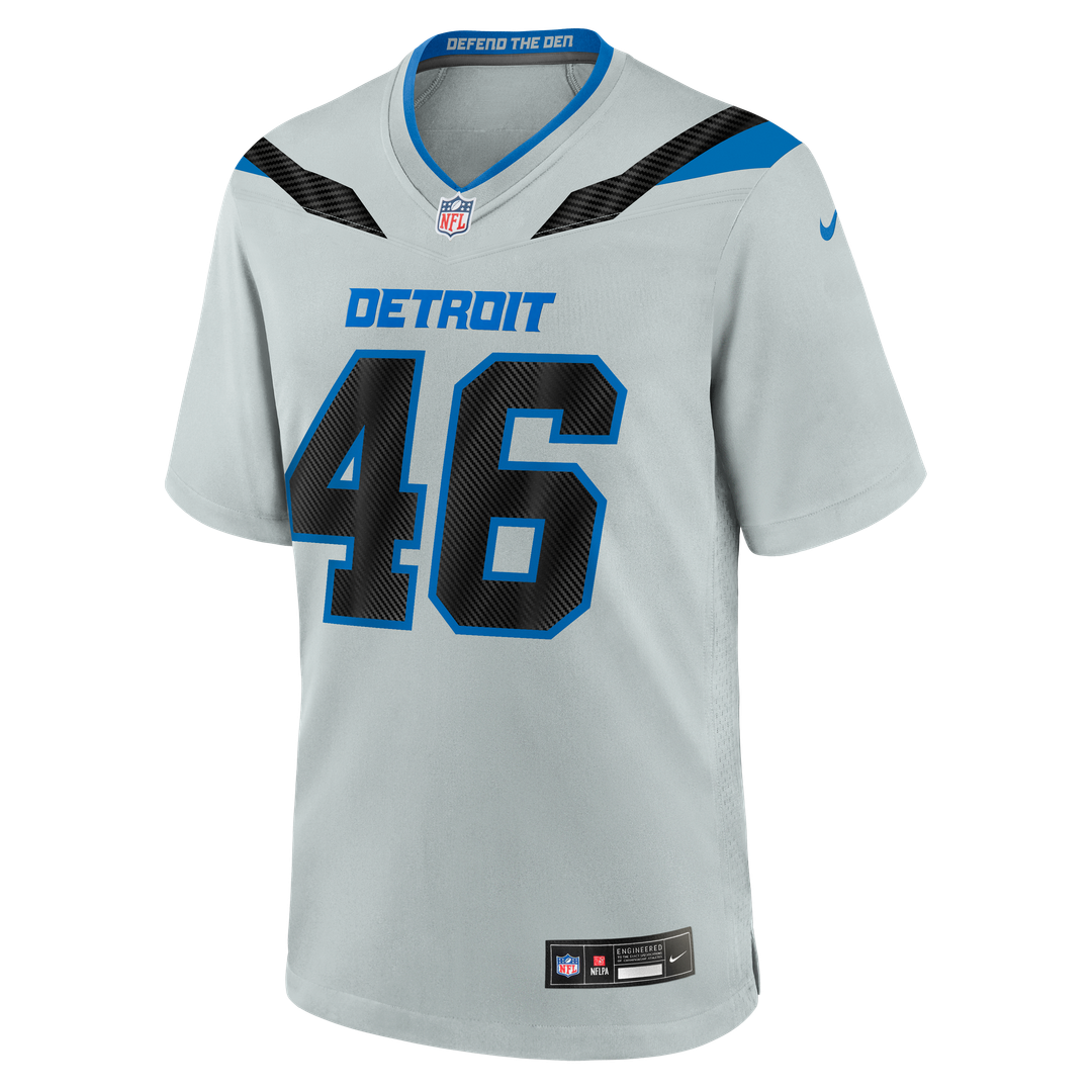 Detroit Lions Jack Campbell Silver 2026 Rivalries Collection Game Jersey