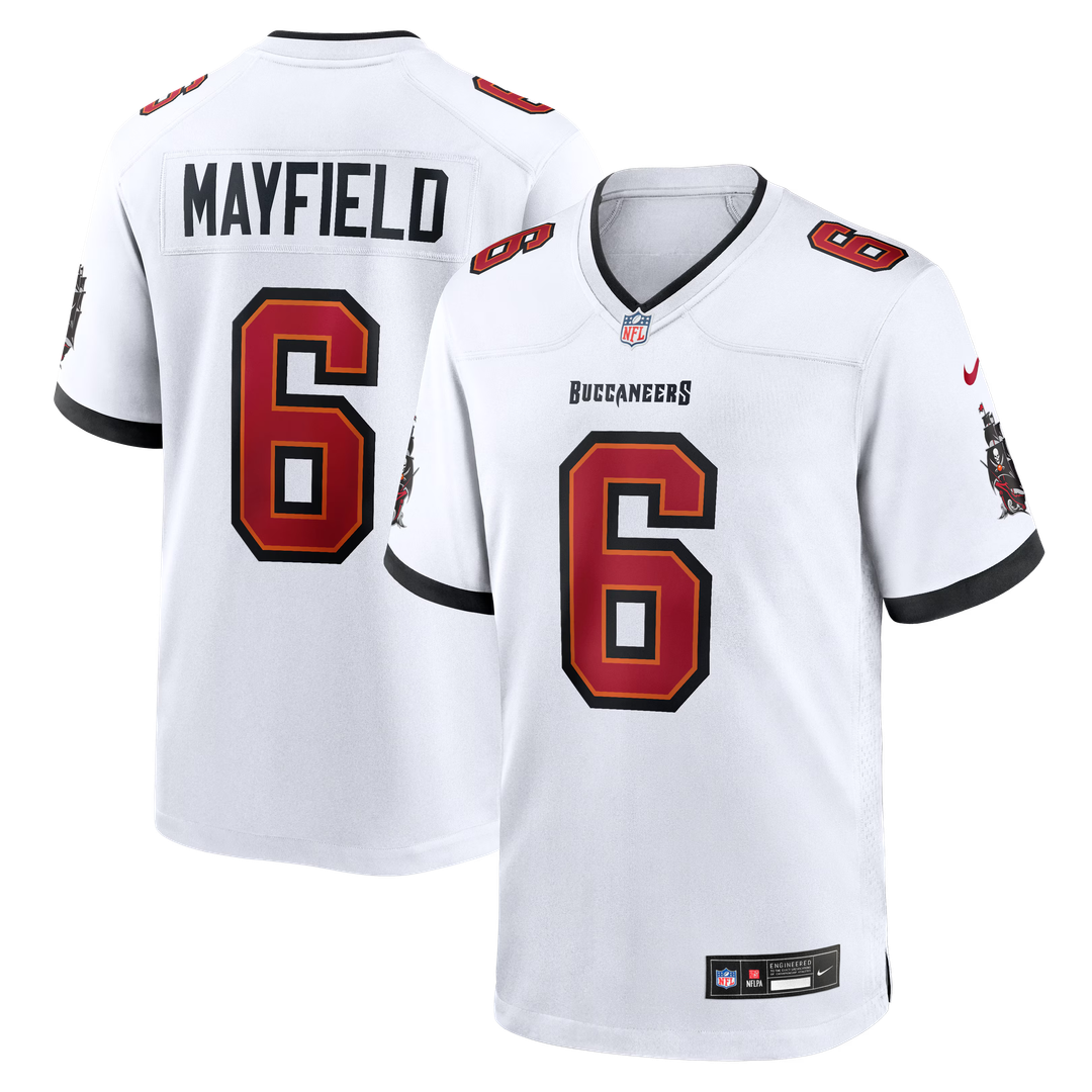 Tampa Bay Buccaneers Baker Mayfield Pewter Alternate Game Player Jersey