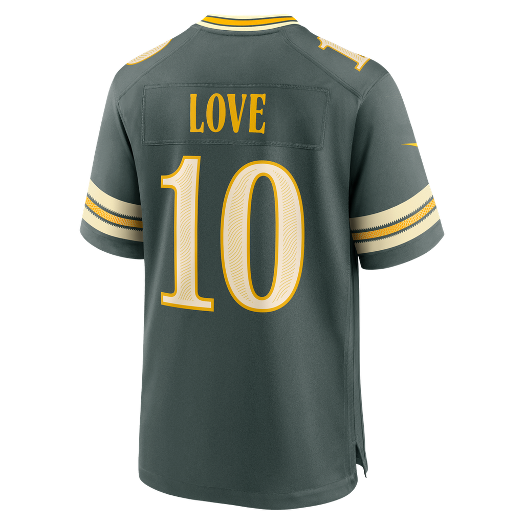 Green Bay Packers Jordan Love Green 2026 Rivalries Collection Game Jersey