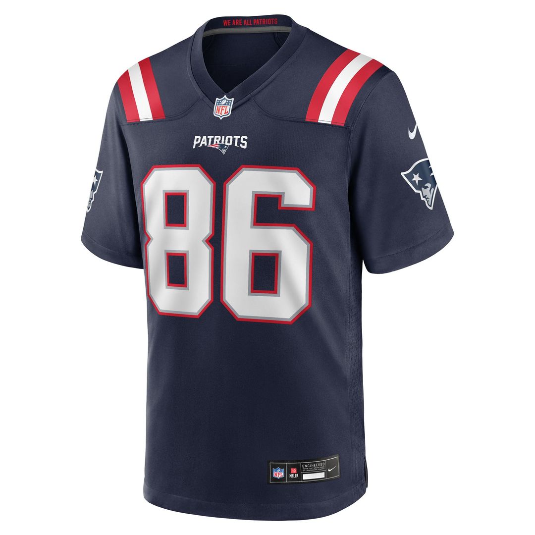 New England Patriots Efton Chism III Navy Team Game Jersey