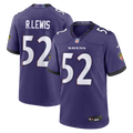 Baltimore Ravens Ray Lewis Purple Team Retired Player Game Jersey