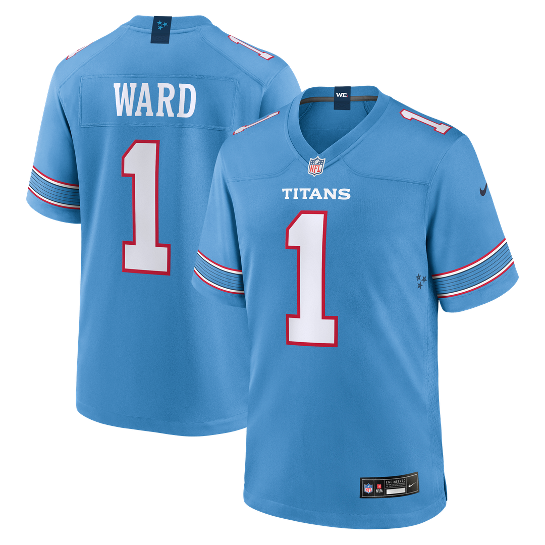 Tennessee Titans Cameron Ward Light Blue Game Jersey