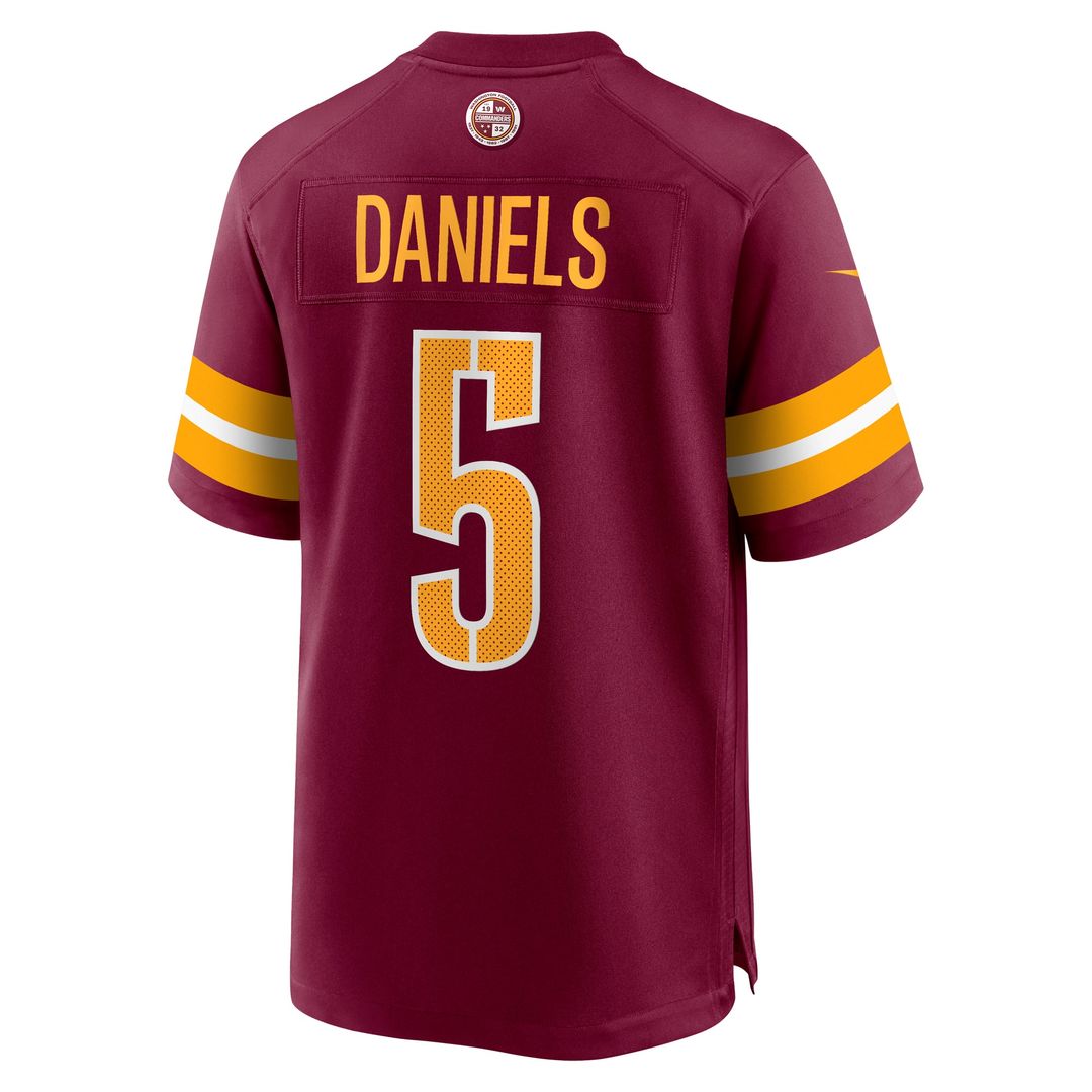 Washington Commanders Jayden Daniels Black Alternate Game Player Jersey