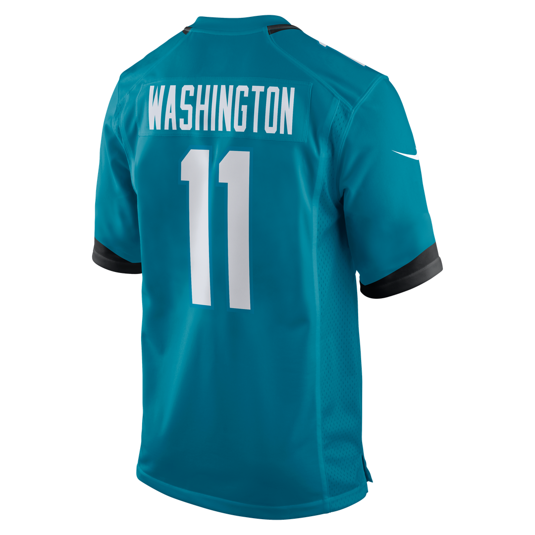 Jacksonville Jaguars Parker Washington Teal Team Game Jersey