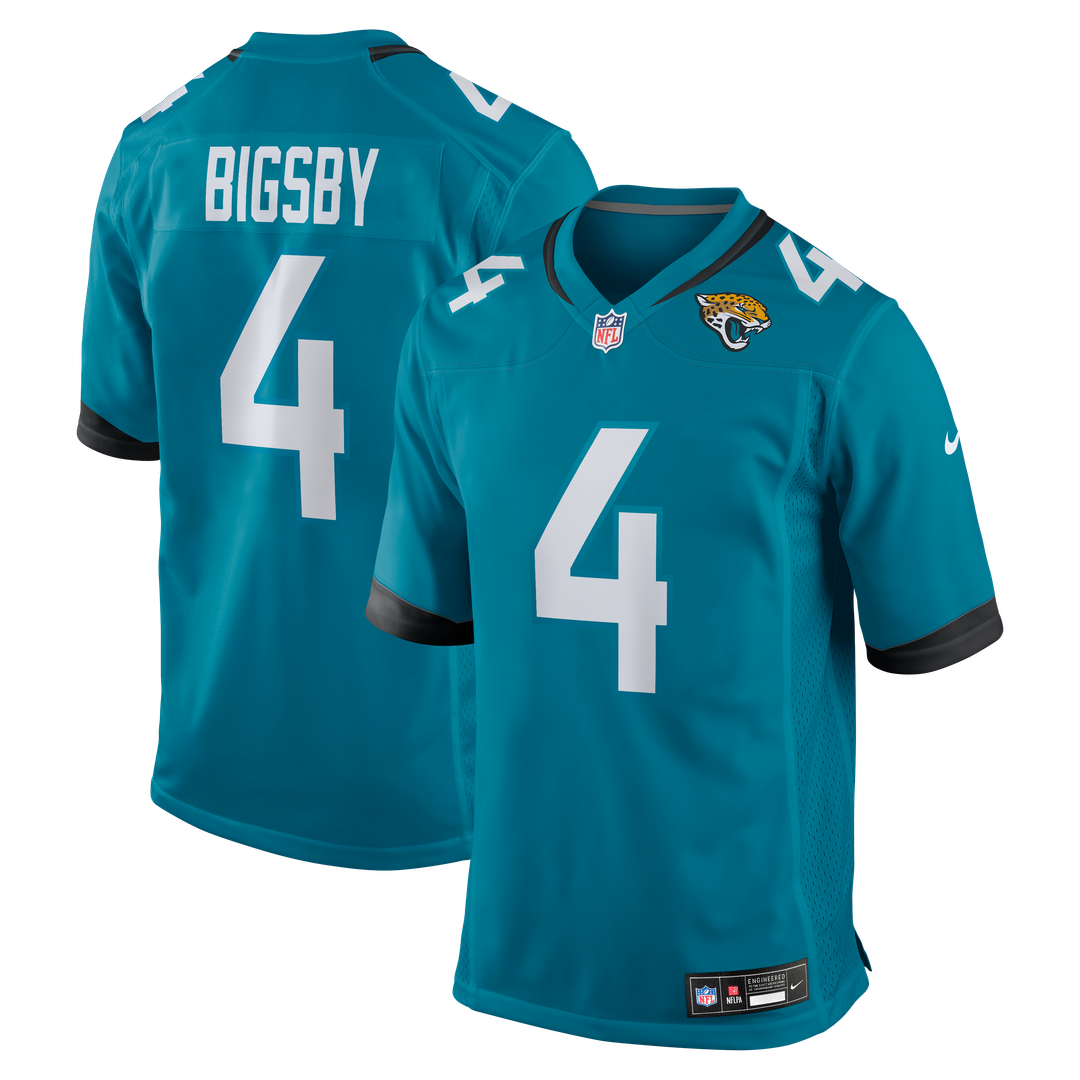 Jacksonville Jaguars Tank Bigsby Teal Game Jersey