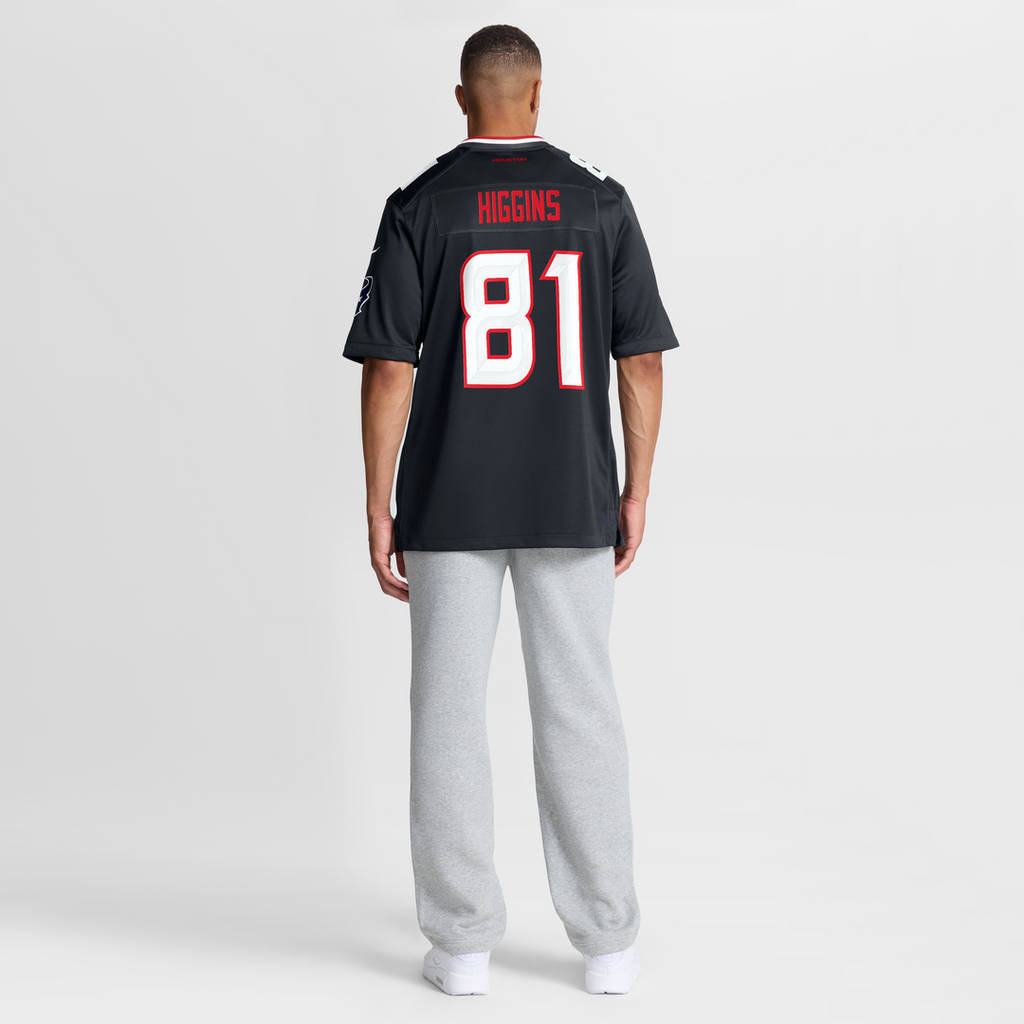 Houston Texans Jayden Higgins Navy Game Jersey