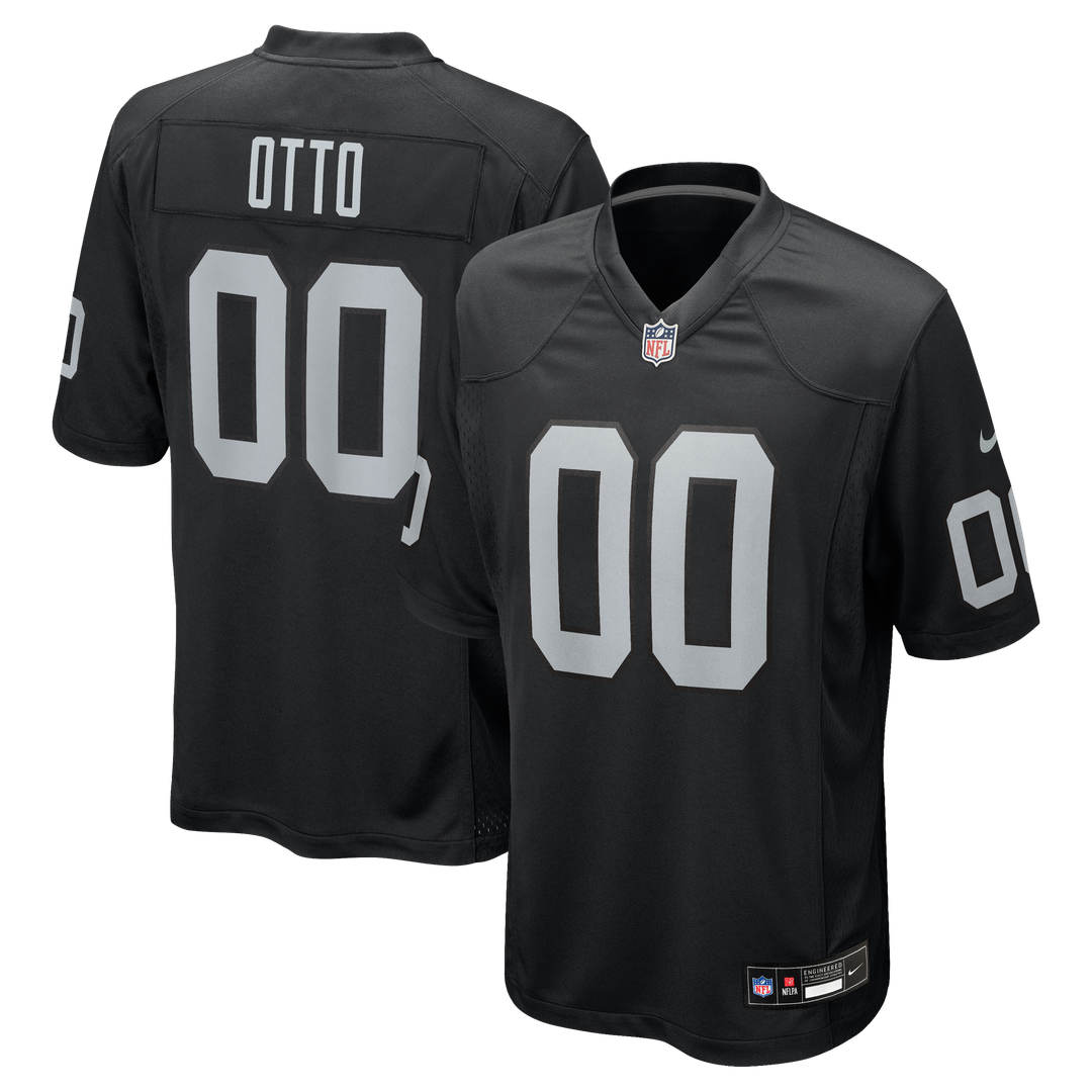 Las Vegas Raiders Jim Otto Black Game Retired Player Jersey