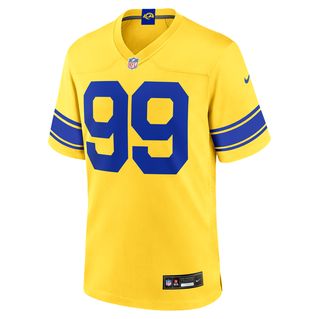 Los Angeles Rams Aaron Donald White Game Jersey