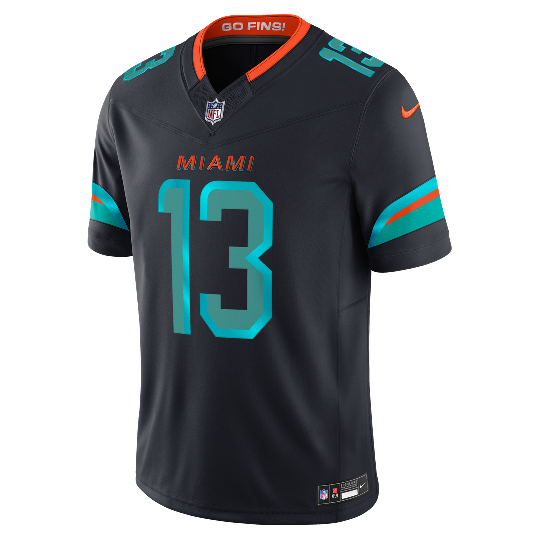 Miami Dolphins Dan Marino Navy Rivalries Collection Stitched Limited Jersey