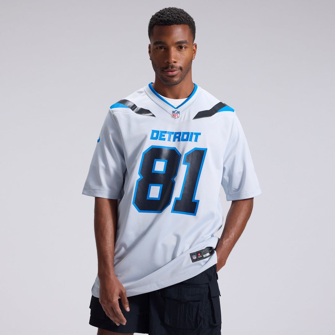 Detroit Lions Calvin Johnson Silver 2026 Rivalries Collection Game Jersey