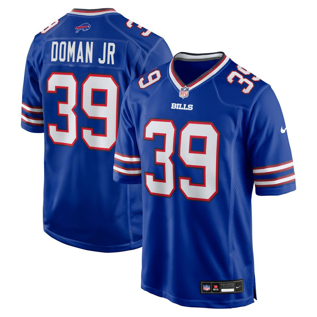 Buffalo Bills Tommy Doman Jr Royal Team Game Jersey